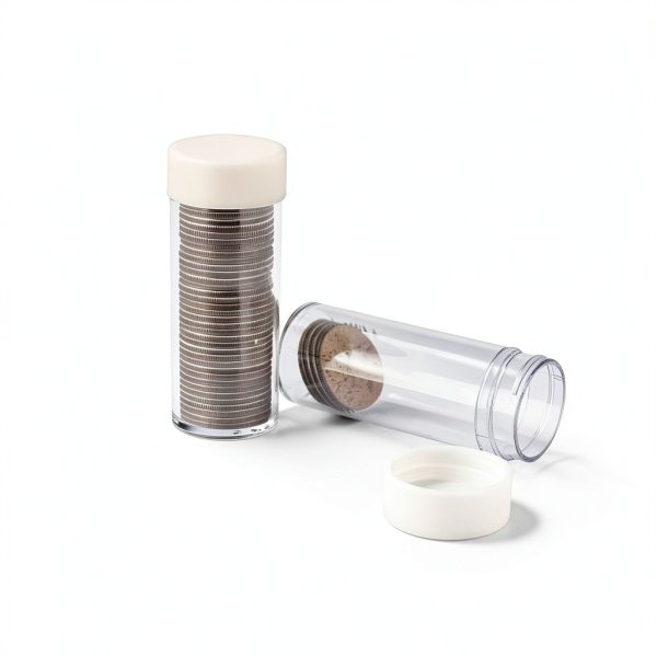 Edgar Marcus Coin Storage Tubes Clear Plastic-2