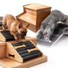 YAQUHO Dog Ramp Pine Wood Anti Slip Stairs Small Medium Dogs-4