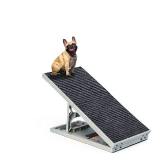 Kacoomi Dog Safety Ramp Adjustable Height Foldable Pet Ramp-0