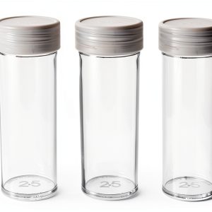 Edgar Marcus Coin Storage Tubes Clear Plastic-0