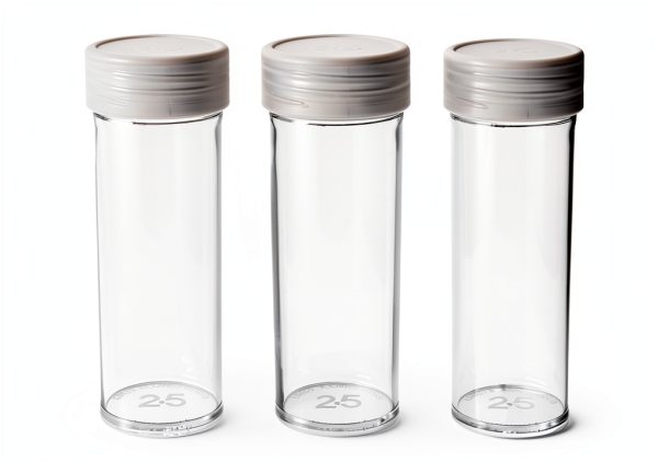 Edgar Marcus Coin Storage Tubes Clear Plastic-0
