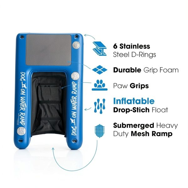 POP Inflatable Dog Water Ramp PVC Pet Safety Ramp-1