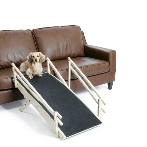 DoggoRamps Couch Ramp Solid Maple Adjustable for Small Dogs-3