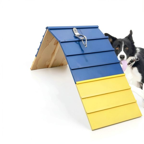 Koretech Dog Agility Ramp Adjustable Foldable Training-3
