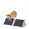 INRLKIT Wood Dog Ramp Gray Pet Safety Stairs 154lb Capacity-3