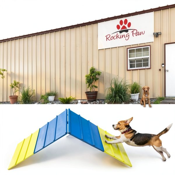 Koretech Dog Agility Ramp Adjustable Foldable Training-4