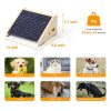 INRLKIT Wood Dog Ramp Gray Pet Safety Stairs 154lb Capacity-2
