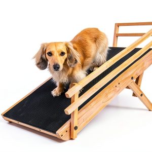 DoggoRamps Couch Ramp Solid Maple Adjustable for Small Dogs-0