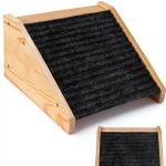 Coositel Dog Ramp for Stairs Bamboo Anti-Slip Pet Safety-0
