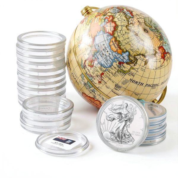 Coin Capsules Hicarer Plastic Coin Storage-3