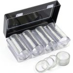 Coin Capsules Hicarer Plastic Coin Storage-0