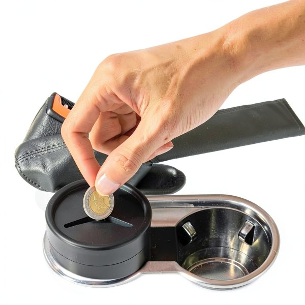 Marsrut Plastic Coin Box Mini Piggy Bank Black-4