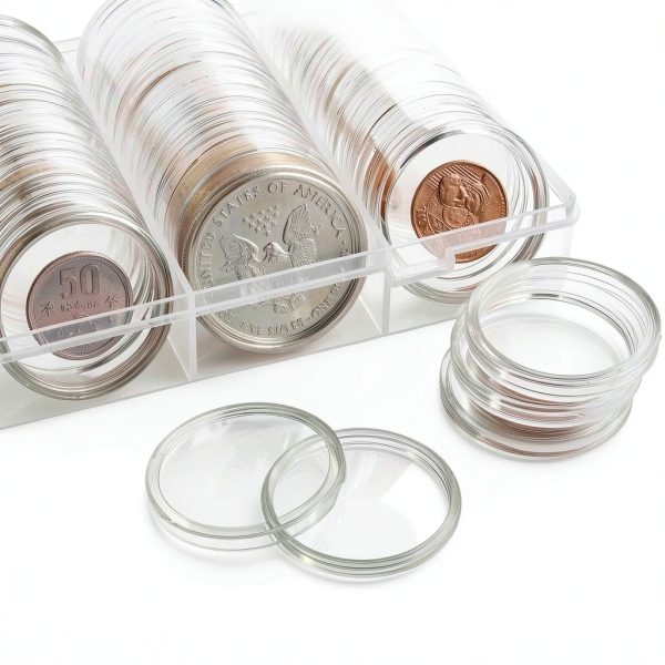 Coin Capsules Hicarer Plastic Coin Storage-5