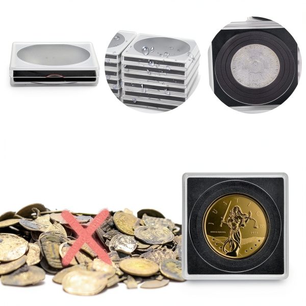 ALCYON Coin Capsule Holder Acrylic Transparent-3