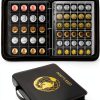 Coin Collection Album Xxmbbjy PU Leather Zipper-0