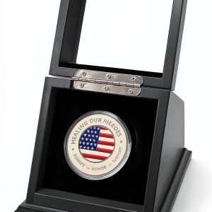 Challenge Coin Display Case CHEZ MONETT Walnut-0