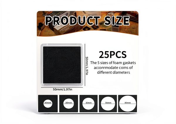 Uncle Paul Coin Capsule Set Black Gaskets 25pcs-1