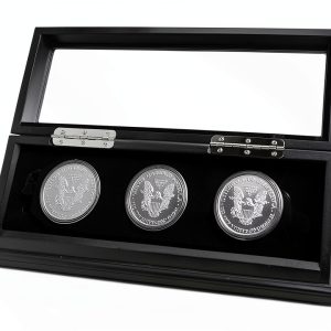 Chez Monett Challenge Coin Display Case Black Wood-0