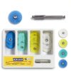GENERIC Dental Polishing Discs Kit with Assorted Grits Plastic Mandrel-2