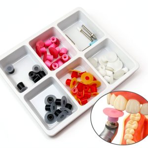 Shuodi Resin Dental Polishing Disc Set 8mm/12mm with Mandrel-0
