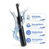 Electric Tooth Polisher, Plaque Remover for Teeth Whitening, Teeth Polishing Kits 4 Speed Modes，Rechargeable Dental Polisher for Cleaning, Waterproof Tooth Polish Tools with 5 Brush Heads& LED Light-1