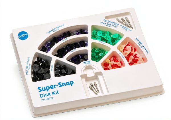 Shofu N0510 Super-Snap Rainbow Disk & Polishing Kit - No-Metal Center-0