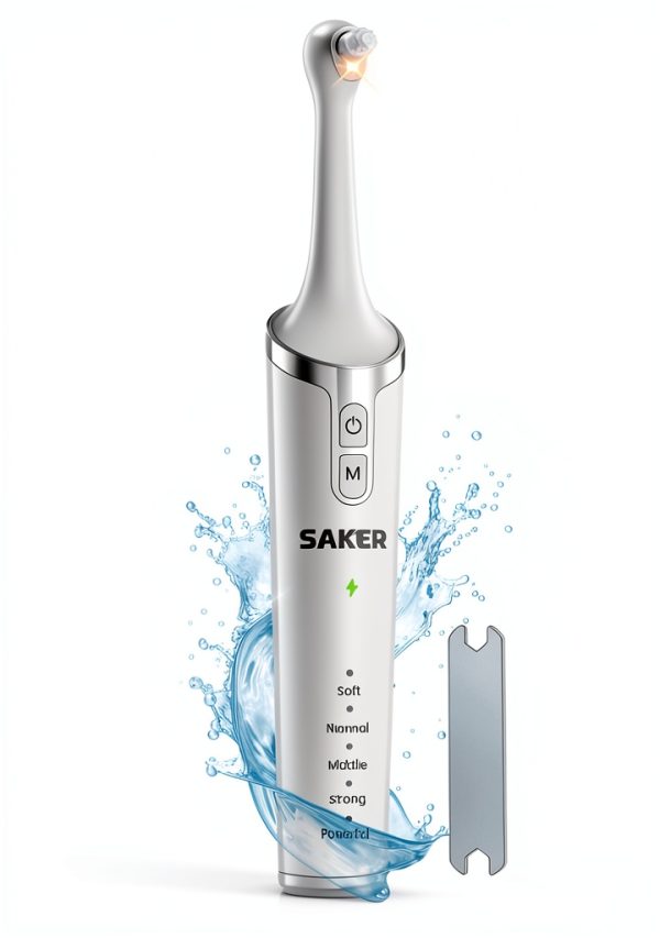 Saker Tooth Polisher P3 Dental Kit LED Light, 5 Speed Modes,-0