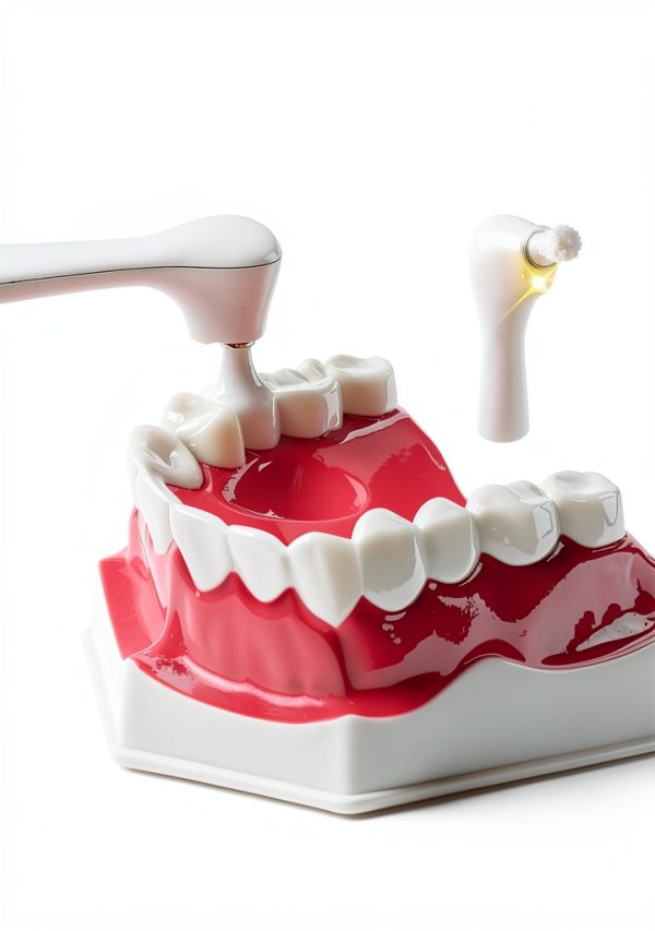 Saker Tooth Polisher P3 Dental Kit LED Light, 5 Speed Modes,-4